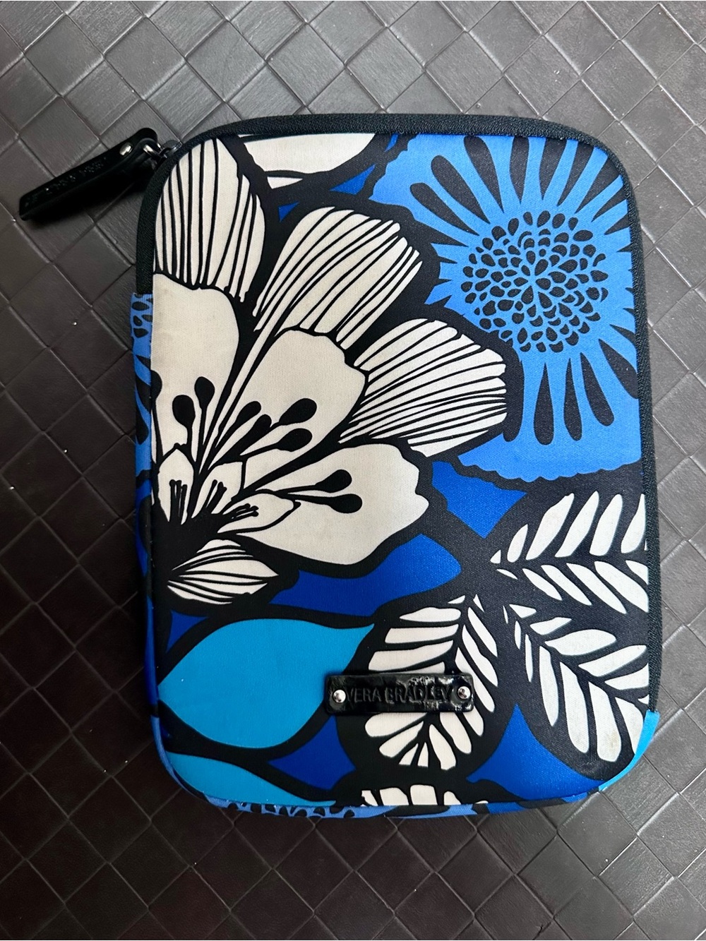Vera Bradley Blue Floral Tech/Tablet Sleeve/Cover, Blue Bayou, Neoprene 10x8
